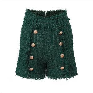 Brand new with tags Green Tweed Shorts